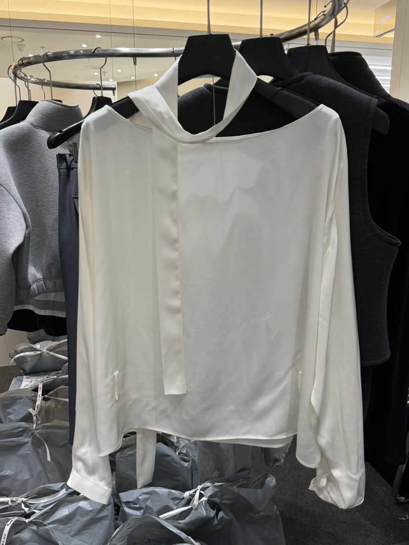 LE AVE東大門代購女裝新款人氣休閑26春夏襯衫蕾絲衫含腰帶LE AVE襯衫/蕾絲衫圖色1