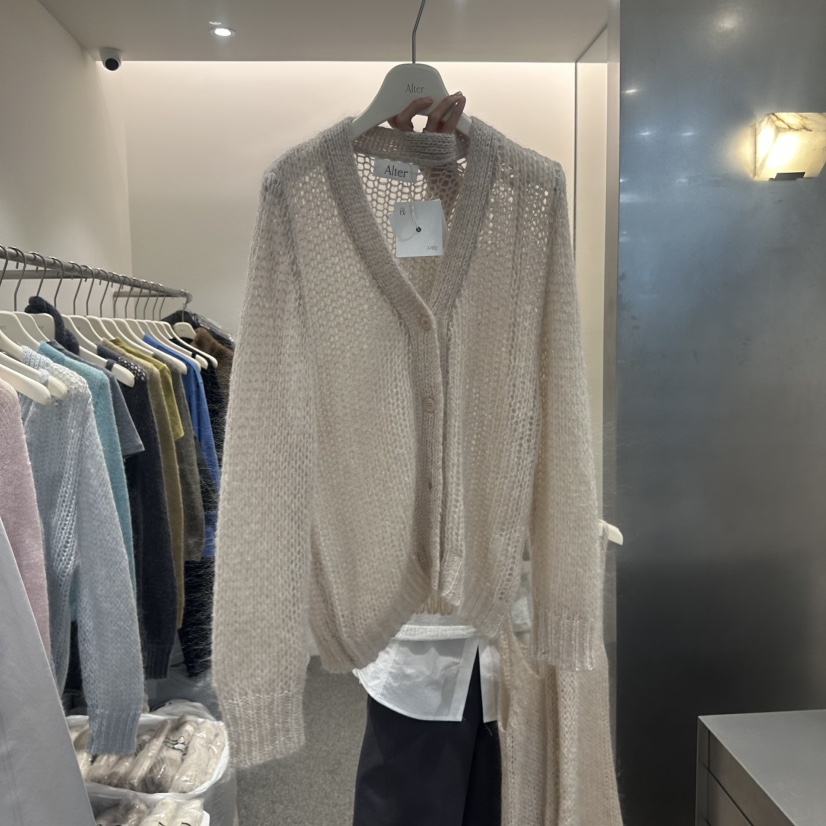 ALTER東大門實拍女士新款職業推薦熱賣時尚針織衫不含內搭Alter針織衫圖色1粉色