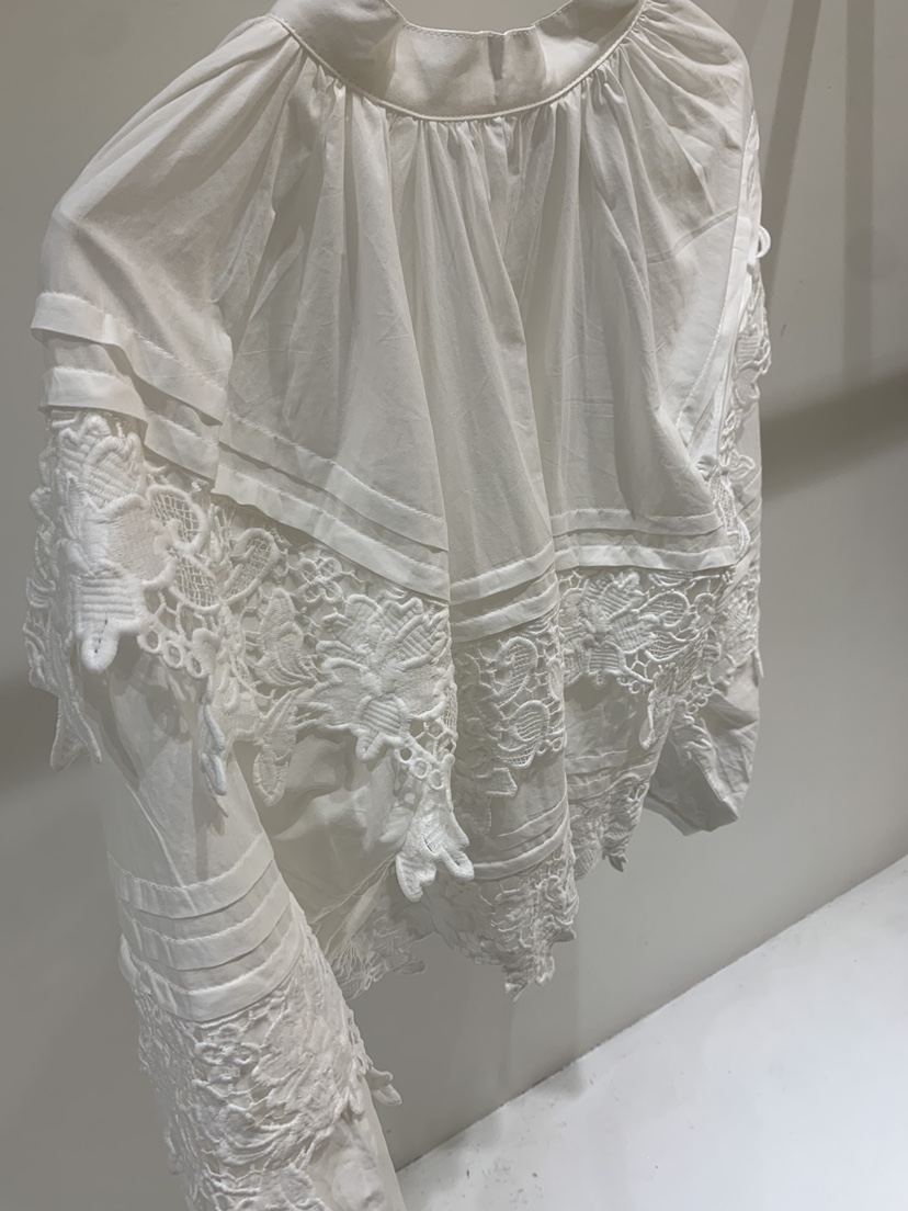 FABRIC韓國直郵女士新品推薦熱賣26春夏職業時尚襯衫蕾絲衫FABRIC襯衫/蕾絲衫