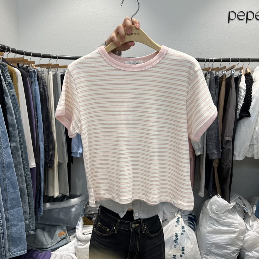 ALMOND PEPE東大門代購女士新款時尚真品26春夏人氣推薦T恤ALMOND PEPET恤圖色1