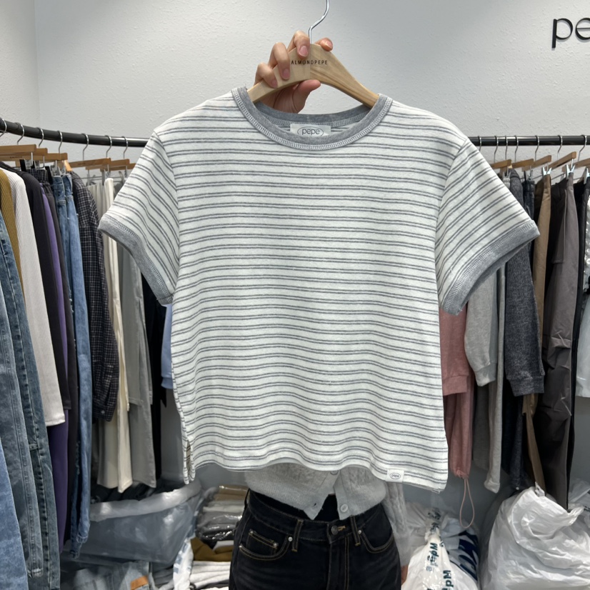 ALMOND PEPE東大門代購女士新款時尚真品26春夏人氣推薦T恤ALMOND PEPET恤圖色2