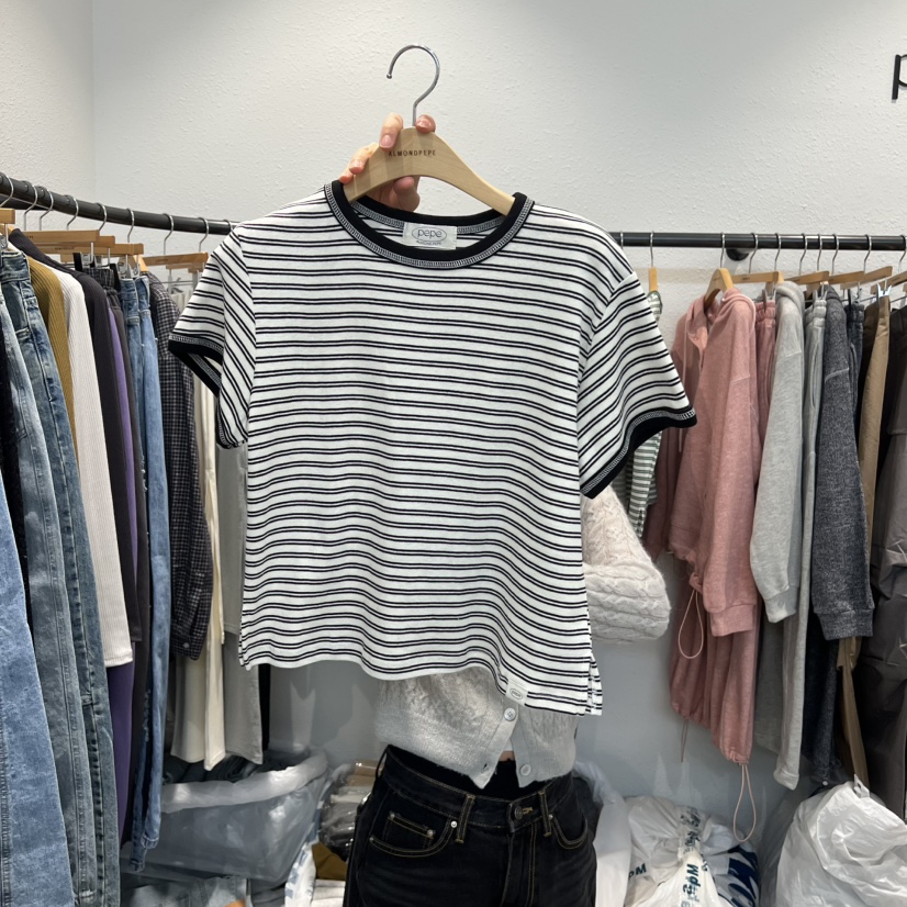 ALMOND PEPE東大門代購女士新款時尚真品26春夏人氣推薦T恤ALMOND PEPET恤圖色4