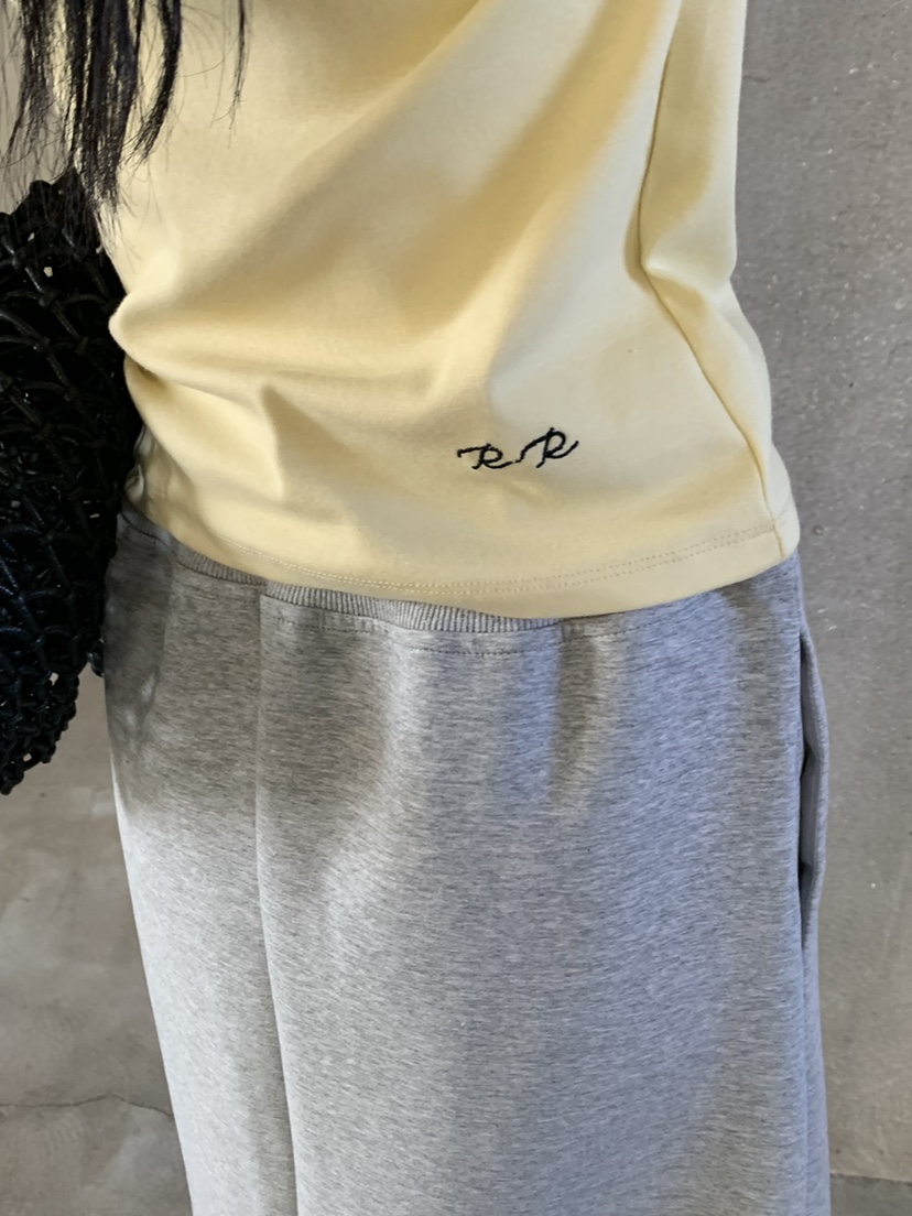 RIVER RAIN韓國直郵女士新品推薦熱賣休閑時尚26春夏T恤刺繡RIVER RAINT恤