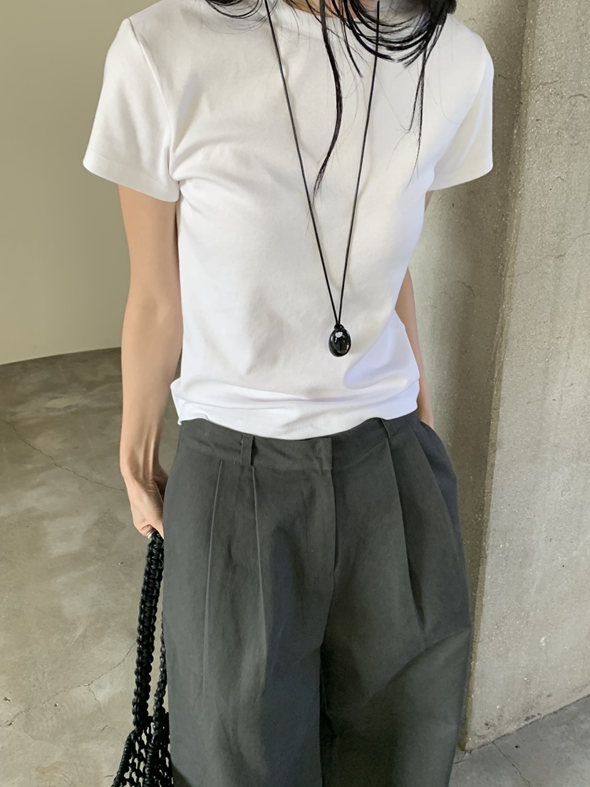 RIVER RAIN韓國直郵女士新品推薦熱賣休閑時尚26春夏T恤刺繡RIVER RAINT恤