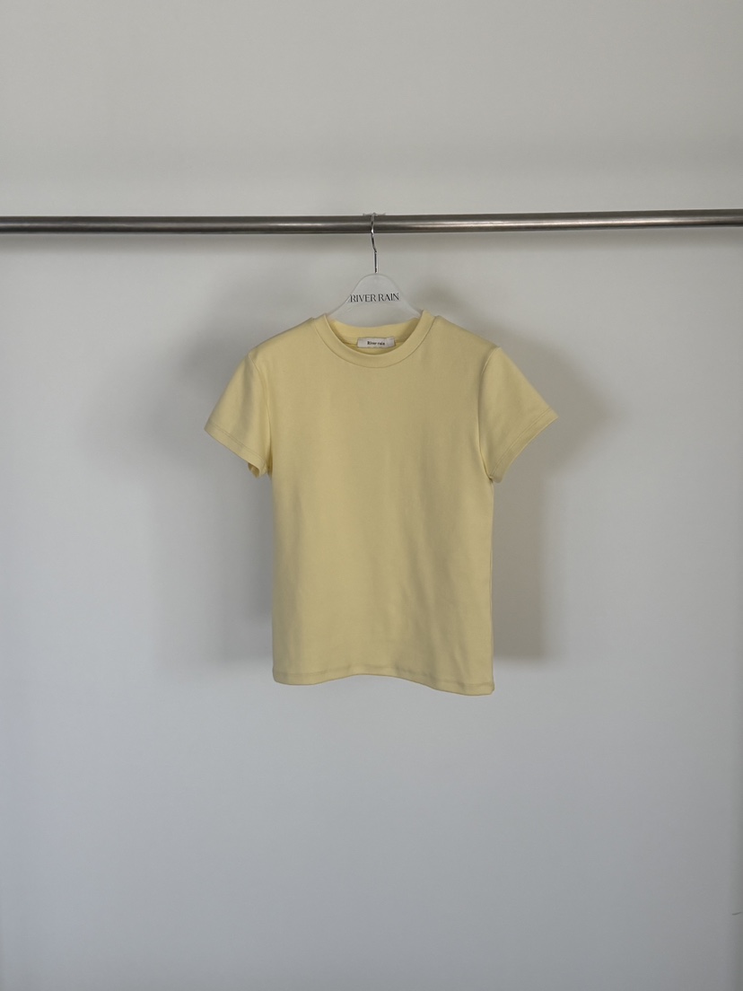 RIVER RAIN韓國直郵女士新品推薦熱賣休閑時尚26春夏T恤刺繡RIVER RAINT恤圖色2