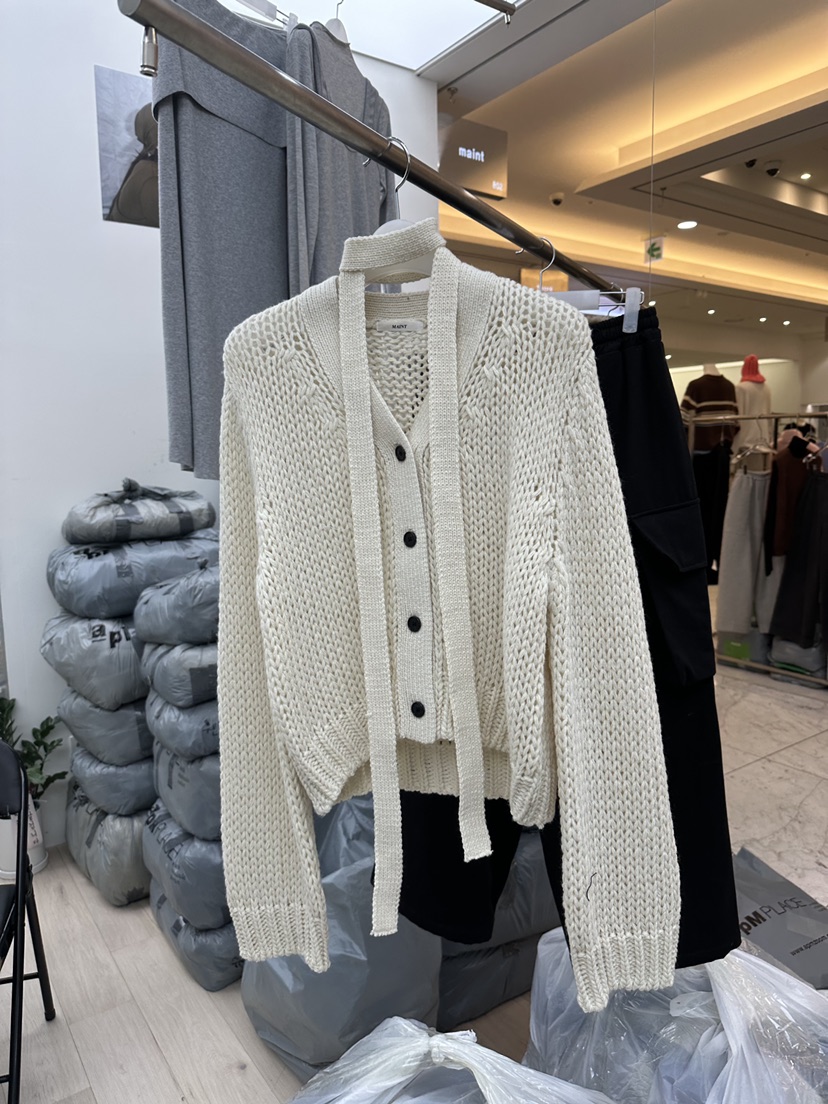 MAINT東大門直郵女裝新款推薦時尚熱賣26春夏真品毛衣含圍巾MAINT毛衣圖色1