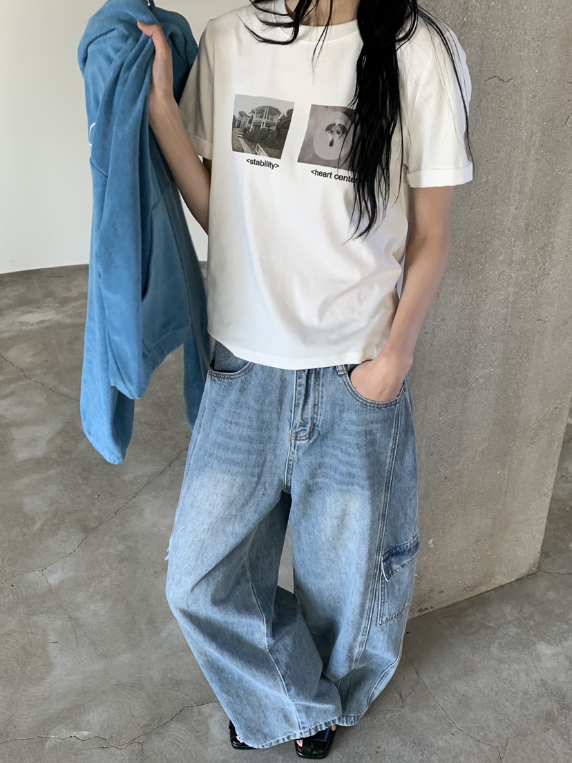 RIVER RAIN韓國代購女士新品時尚休閑26春夏人氣熱賣T恤RIVER RAINT恤