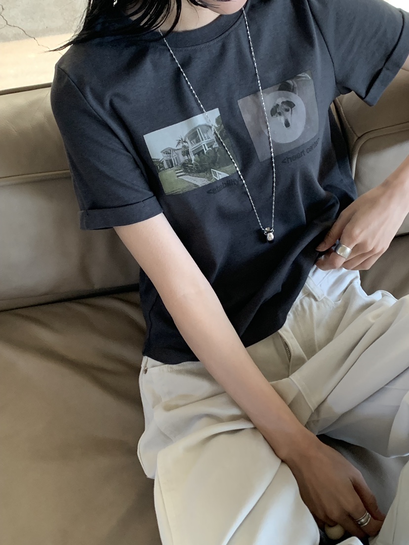 RIVER RAIN韓國代購女士新品時尚休閑26春夏人氣熱賣T恤RIVER RAINT恤