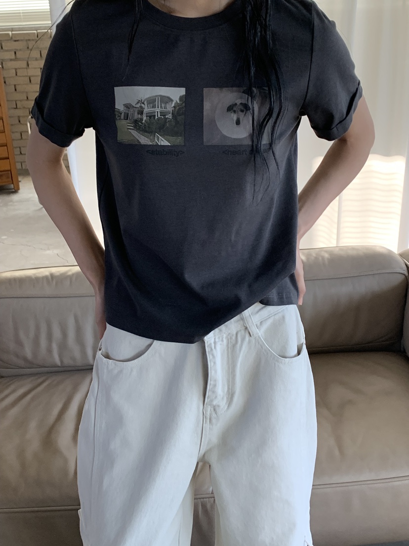 RIVER RAIN韓國代購女士新品時尚休閑26春夏人氣熱賣T恤RIVER RAINT恤