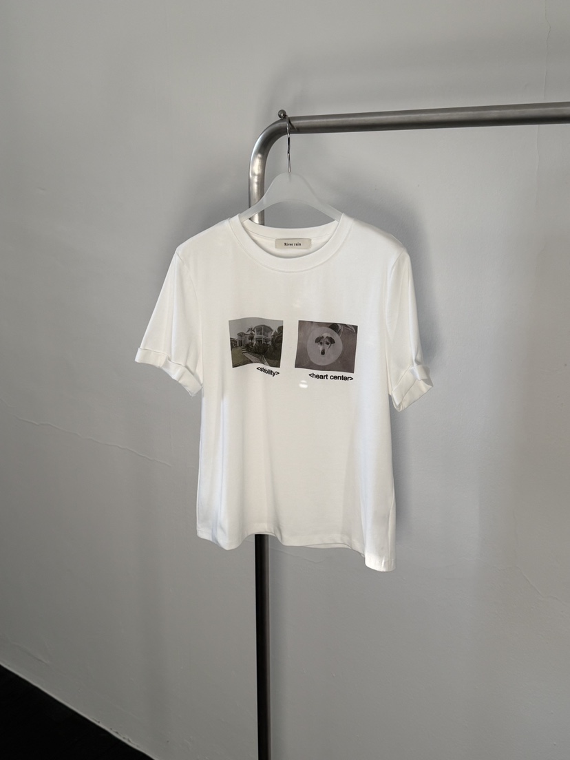 RIVER RAIN韓國代購女士新品時尚休閑26春夏人氣熱賣T恤RIVER RAINT恤圖色1