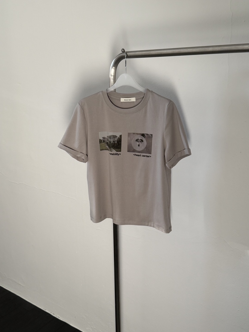 RIVER RAIN韓國代購女士新品時尚休閑26春夏人氣熱賣T恤RIVER RAINT恤圖色2