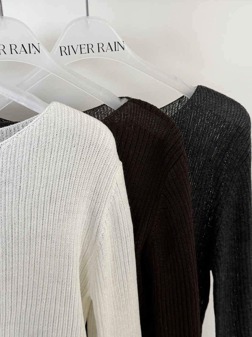 RIVER RAIN韓國直郵女裝新款職業推薦休閑26春夏人氣針織衫RIVER RAIN針織衫