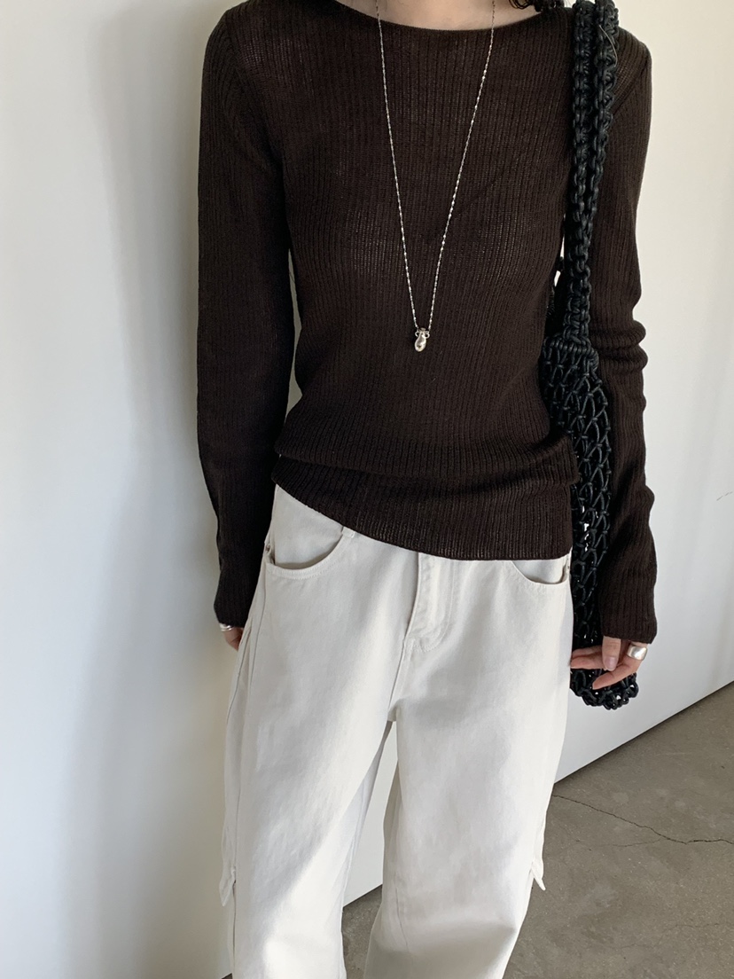 RIVER RAIN韓國直郵女裝新款職業推薦休閑26春夏人氣針織衫RIVER RAIN針織衫