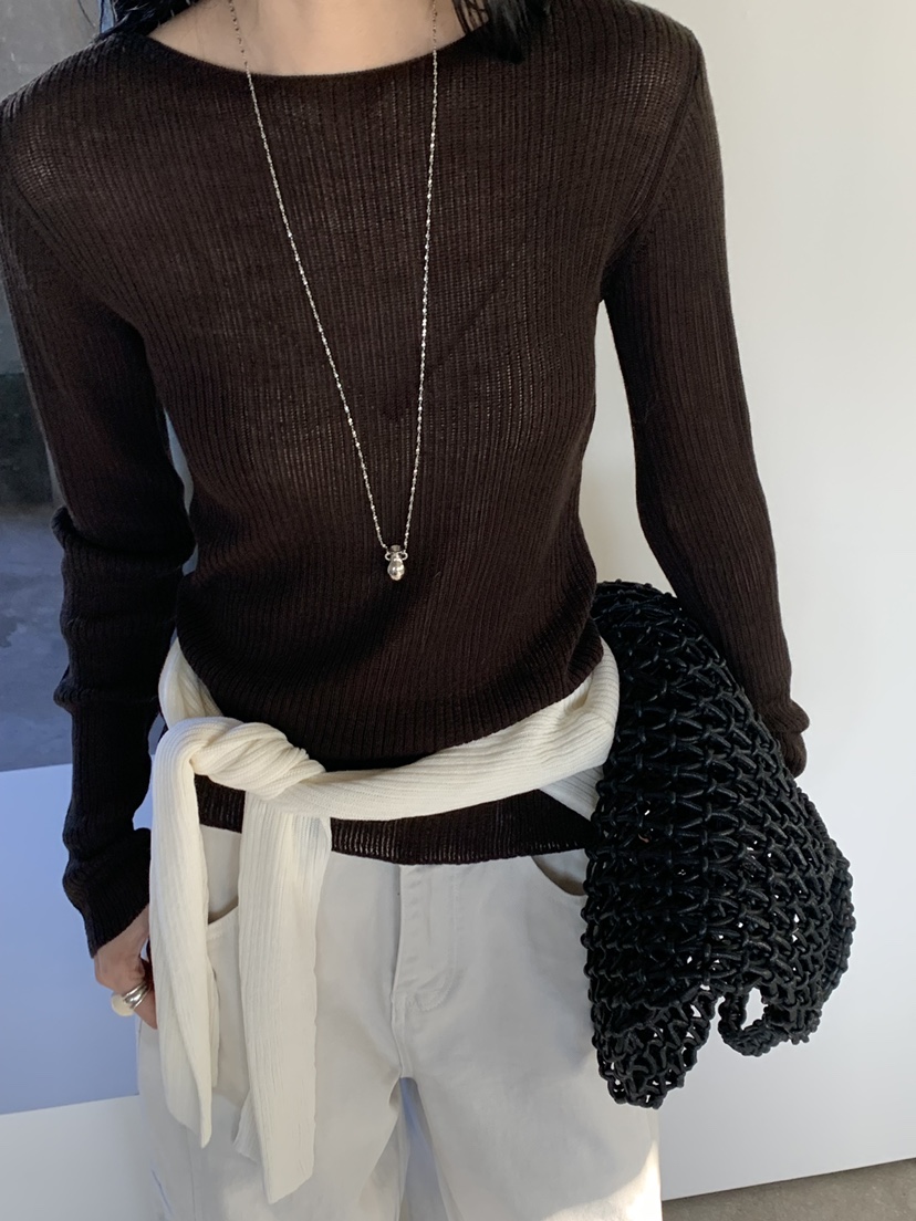 RIVER RAIN韓國直郵女裝新款職業推薦休閑26春夏人氣針織衫RIVER RAIN針織衫