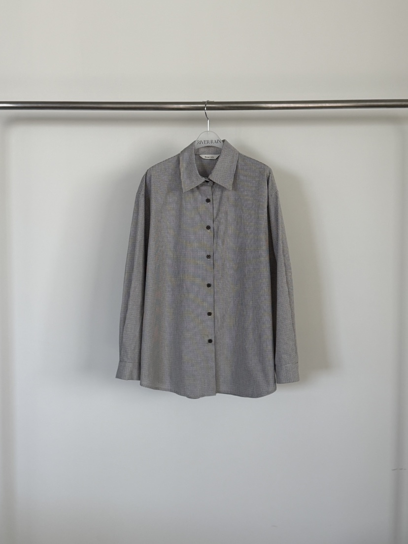 RIVER RAIN東大門代購女裝新品人氣26春夏襯衫蕾絲衫格子RIVER RAIN襯衫/蕾絲衫圖色1