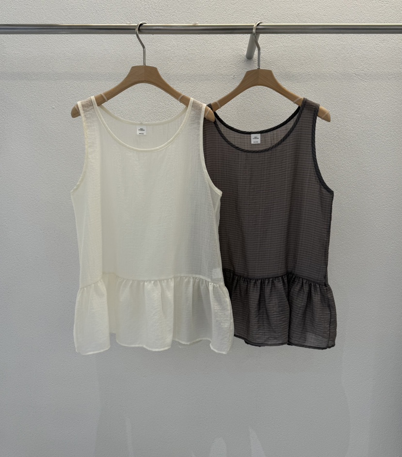 ABLERING東大門直郵女士新品職業推薦休閑人氣吊帶背心褶皺ABLE STANDARD/ABLERING吊帶/背心