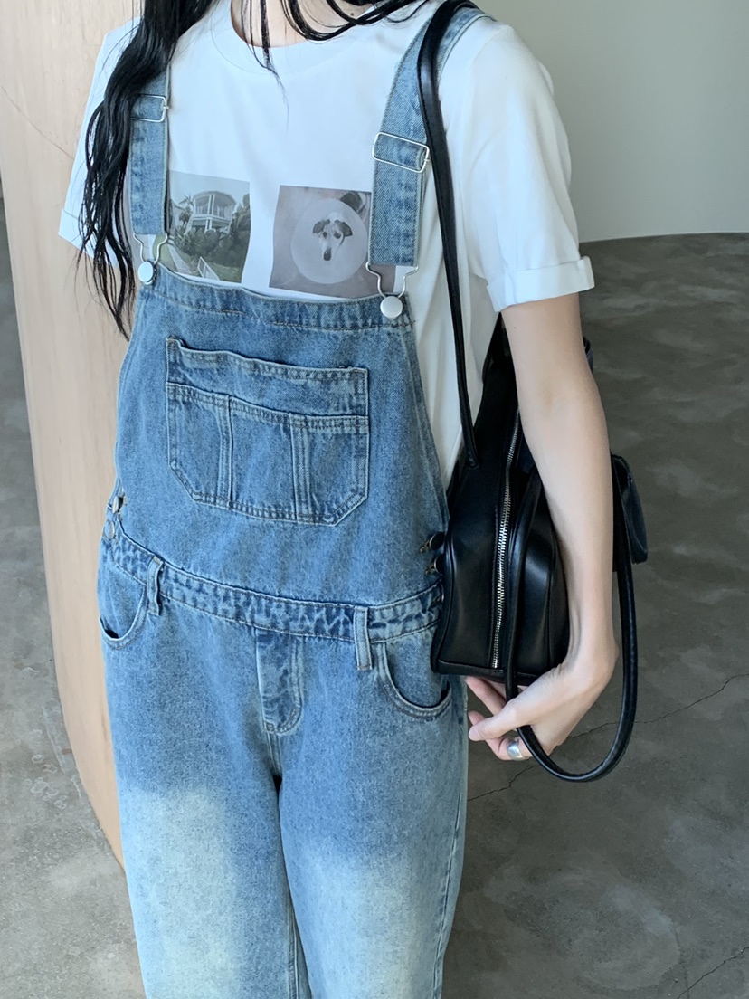 RIVER RAIN東大門代購女士新品休閑職業熱賣推薦真品背帶褲RIVER RAIN背帶褲