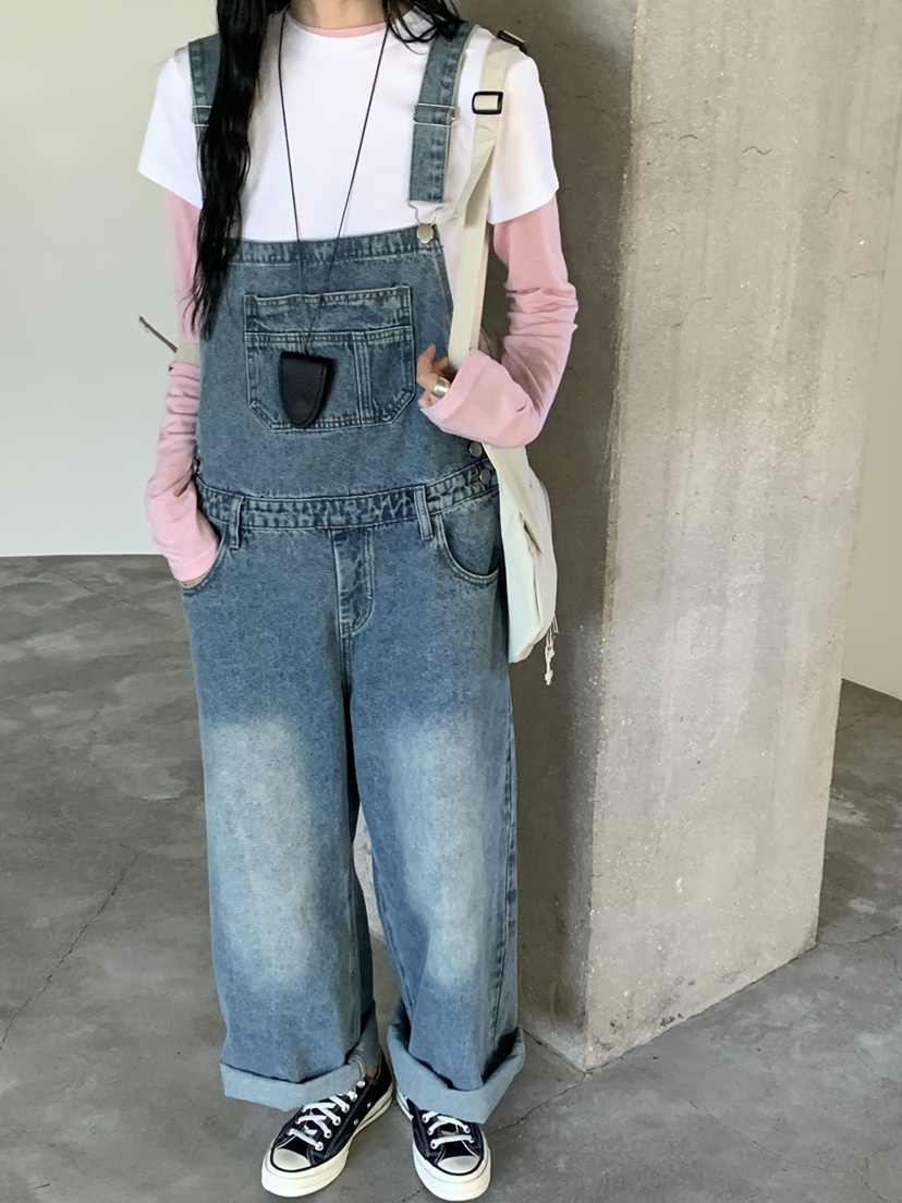 RIVER RAIN東大門代購女士新品休閑職業熱賣推薦真品背帶褲RIVER RAIN背帶褲