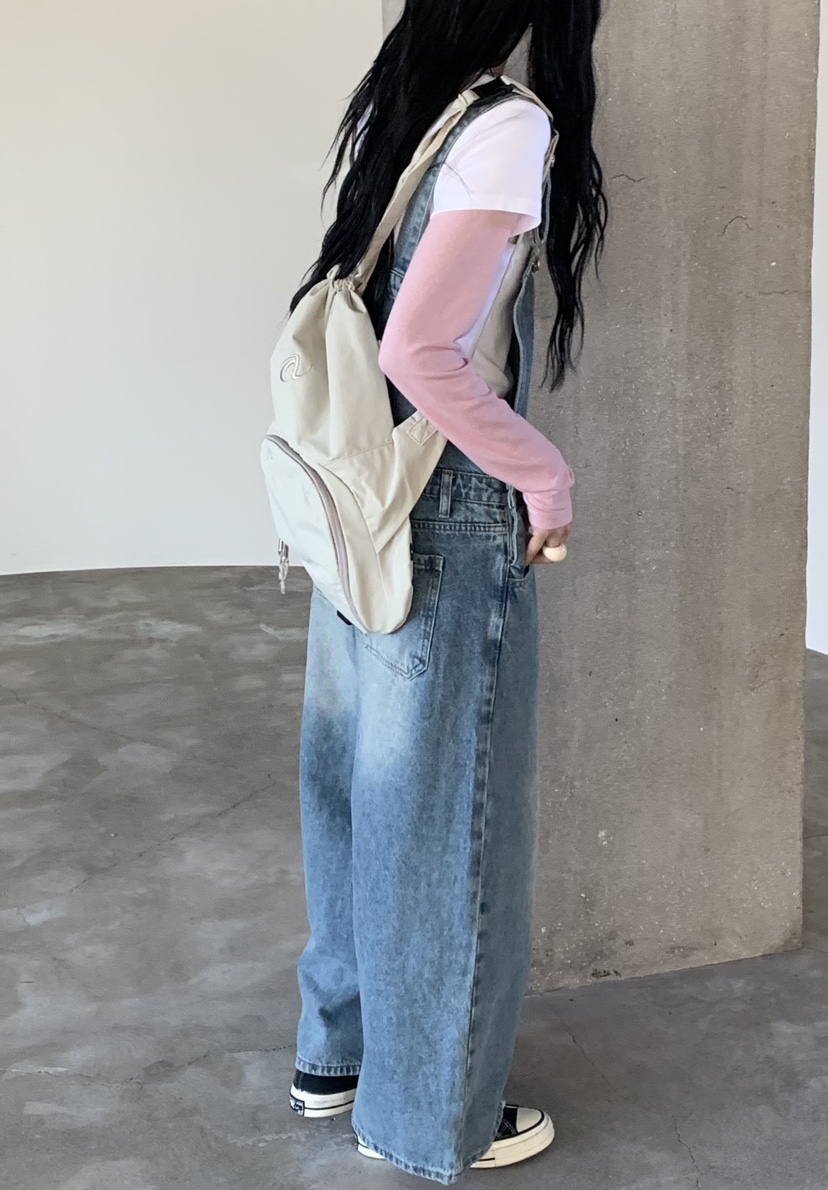 RIVER RAIN東大門代購女士新品休閑職業熱賣推薦真品背帶褲RIVER RAIN背帶褲