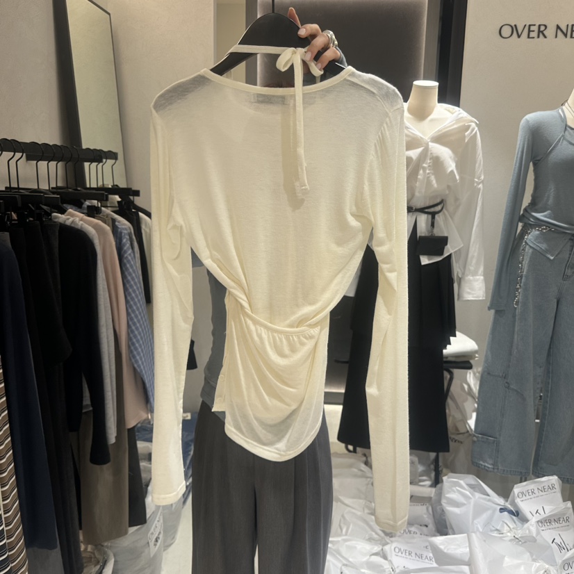 OVER NEAR韓國直郵女士新品推薦熱賣套裝不含項鏈兩件套OVER NEAR套裝