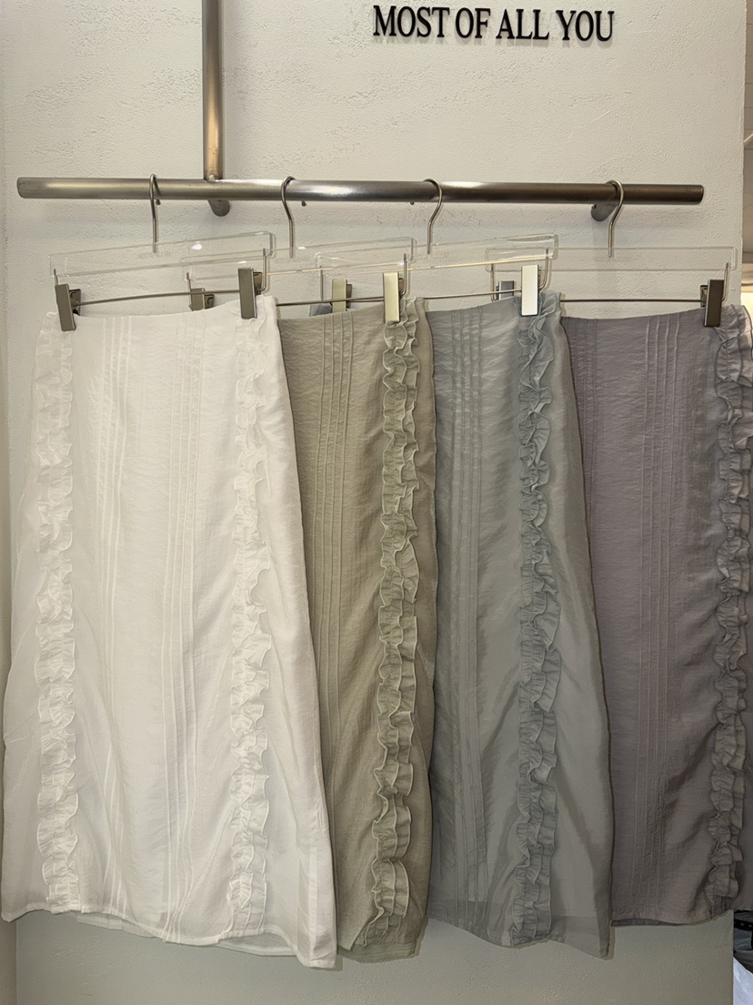 MOST OF ALL U韓國直郵女士新款時尚26春夏真品休閑長裙MOST OF ALL U長裙圖色4左四色