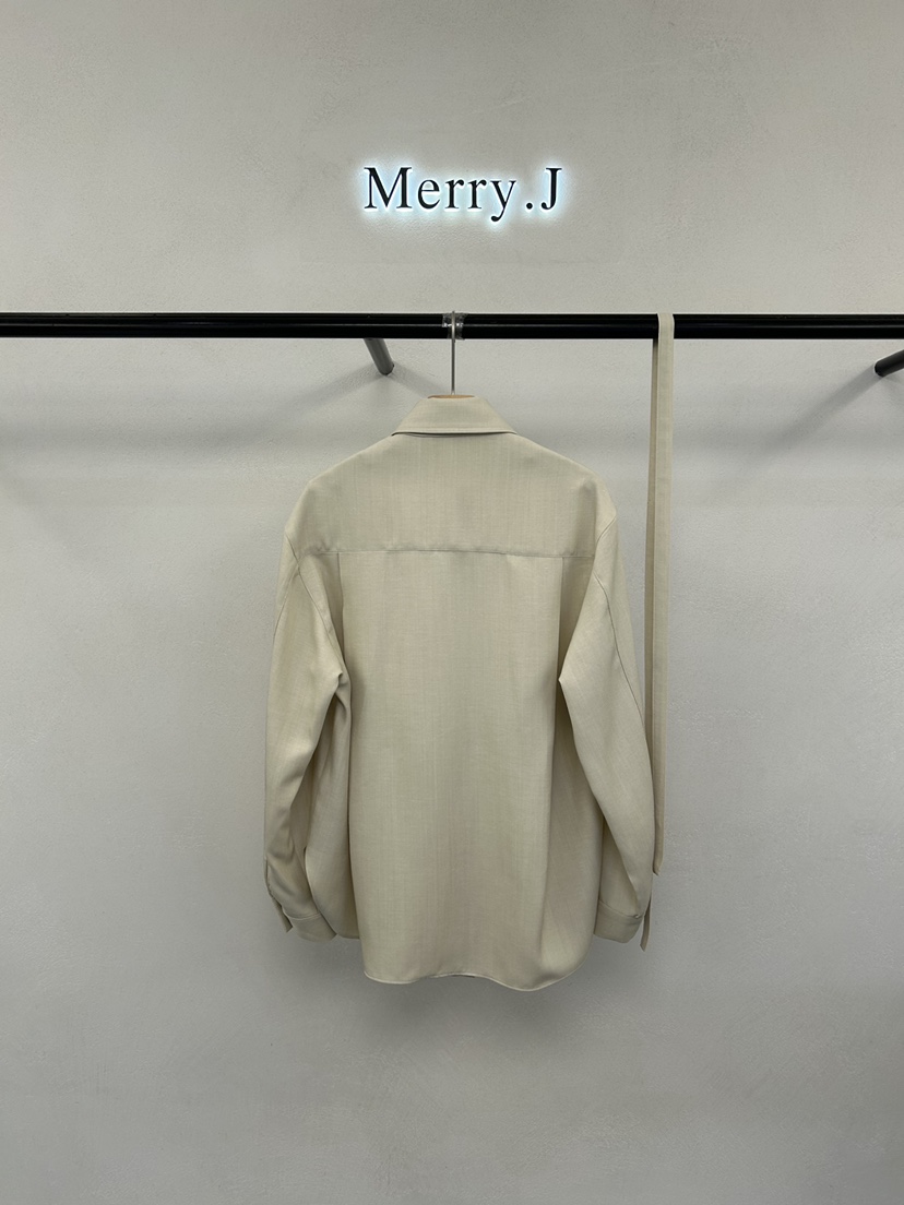 MERRY-J韓國代購女裝新品人氣真品襯衫蕾絲衫含腰繩系帶MERRY-J襯衫/蕾絲衫