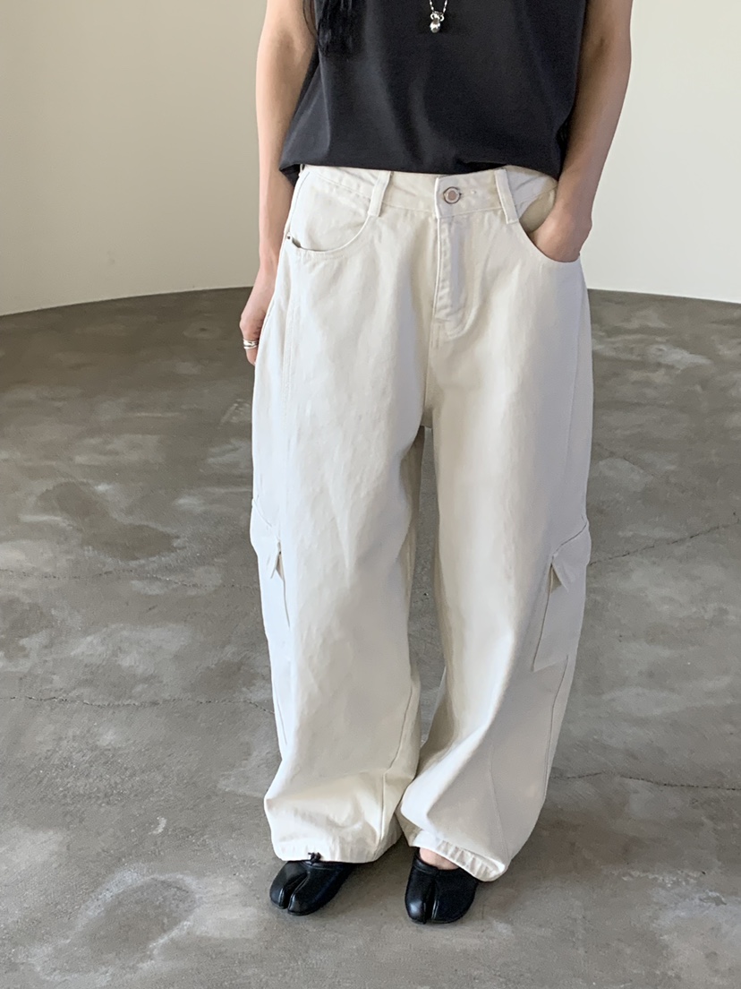 RIVER RAIN東大門直郵女裝新品休閑人氣真品時尚牛仔褲工裝RIVER RAIN牛仔褲