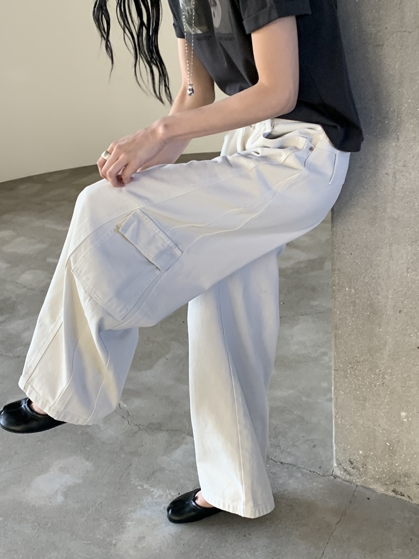 RIVER RAIN東大門直郵女裝新品休閑人氣真品時尚牛仔褲工裝RIVER RAIN牛仔褲