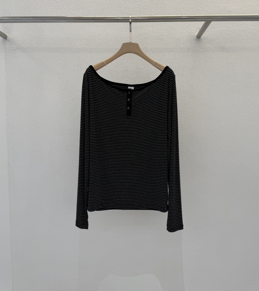 ABLERING韓國直郵女士新款休閑人氣推薦時尚真品長袖T恤船領ABLE STANDARD/ABLERING長袖T恤圖色2