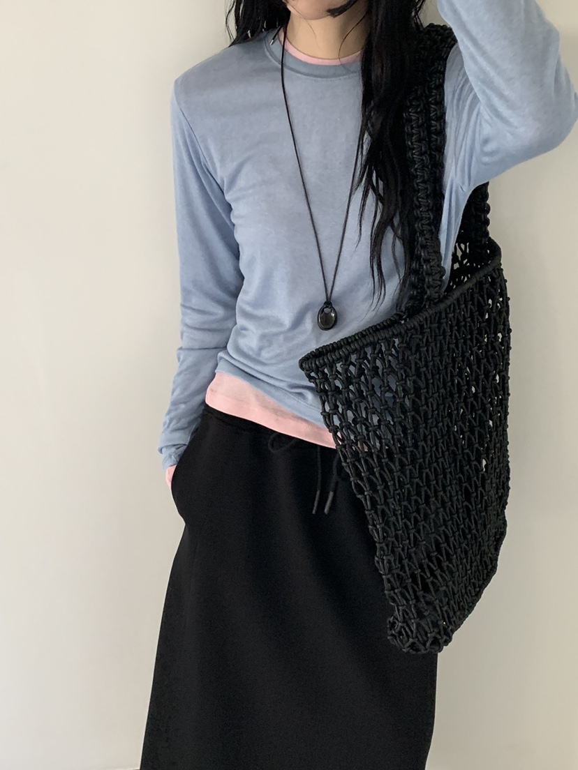 RIVER RAIN東大門實拍女裝新品真品人氣熱賣長袖T恤天絲RIVER RAIN長袖T恤