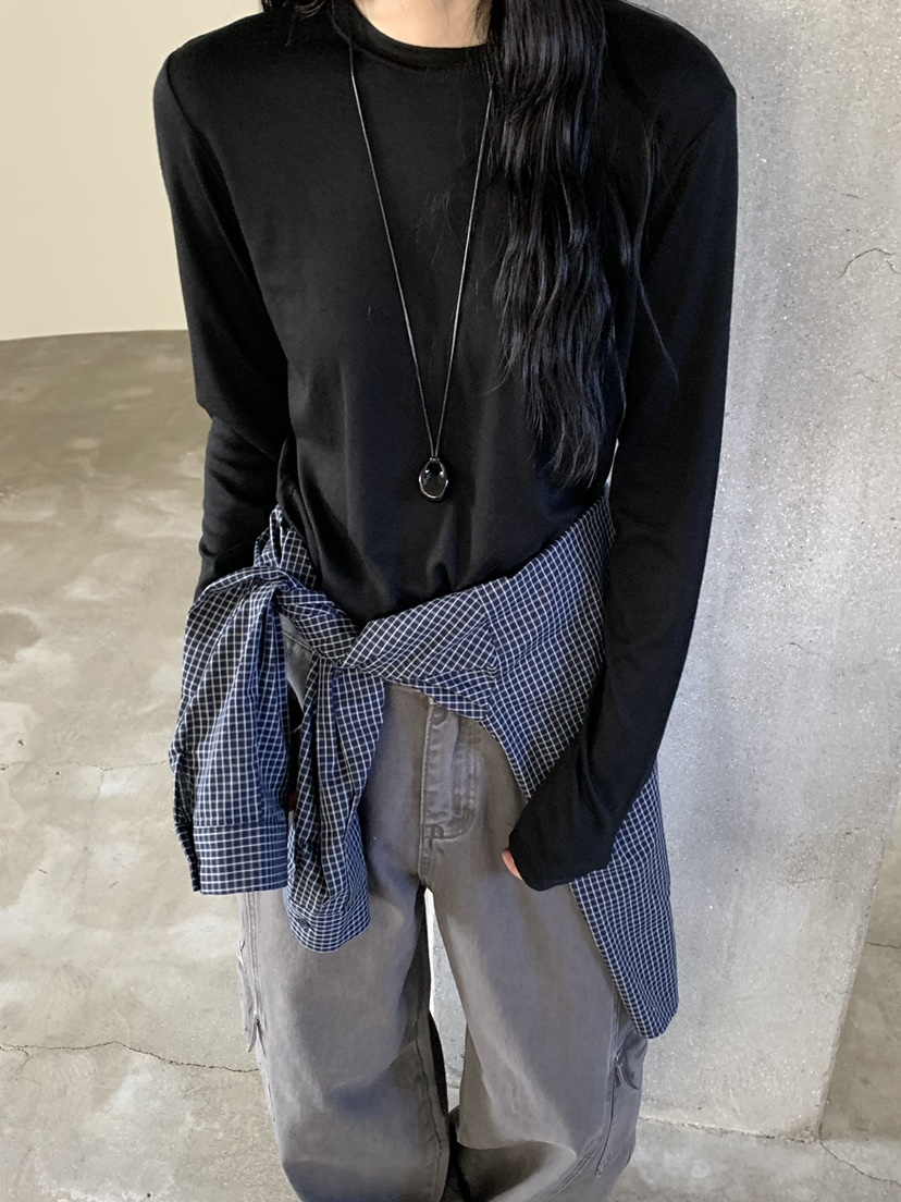 RIVER RAIN東大門實拍女裝新品真品人氣熱賣長袖T恤天絲RIVER RAIN長袖T恤