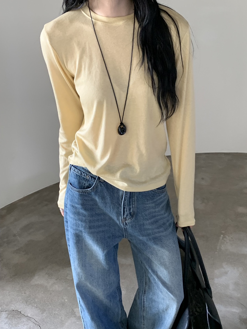 RIVER RAIN東大門實拍女裝新品真品人氣熱賣長袖T恤天絲RIVER RAIN長袖T恤