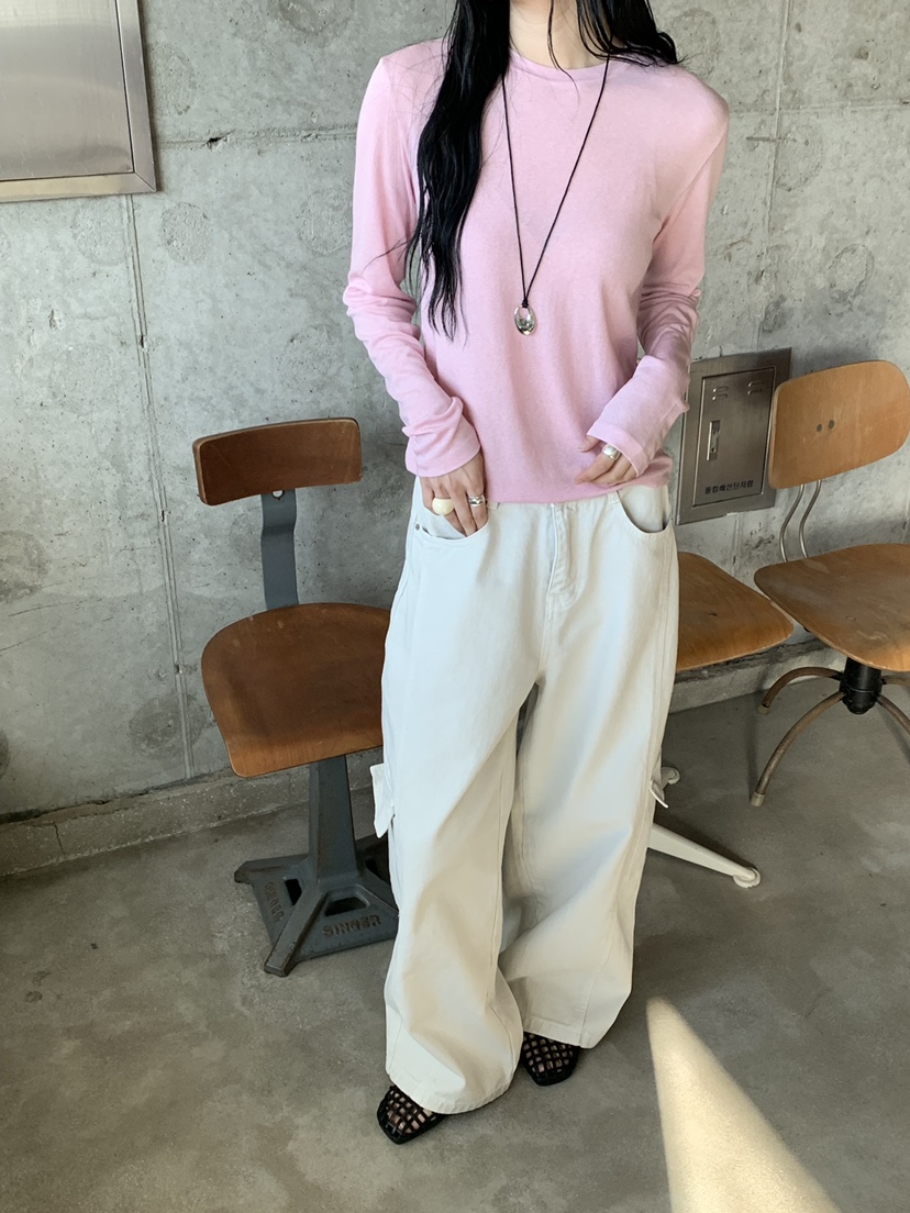 RIVER RAIN東大門實拍女裝新品真品人氣熱賣長袖T恤天絲RIVER RAIN長袖T恤