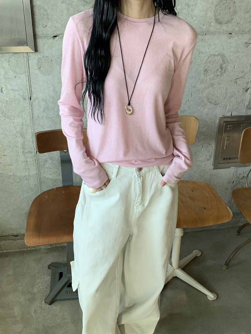 RIVER RAIN東大門實拍女裝新品真品人氣熱賣長袖T恤天絲RIVER RAIN長袖T恤