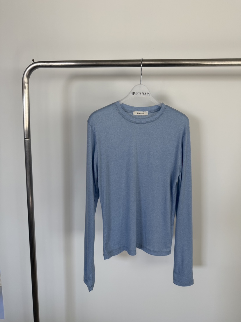 RIVER RAIN東大門實拍女裝新品真品人氣熱賣長袖T恤天絲RIVER RAIN長袖T恤圖色3