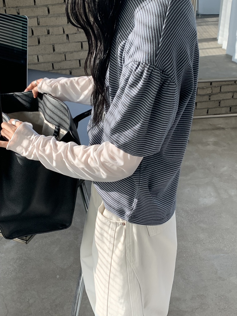 RIVER RAIN韓國代購女士新品熱賣26春夏時尚休閑長袖T恤RIVER RAIN長袖T恤