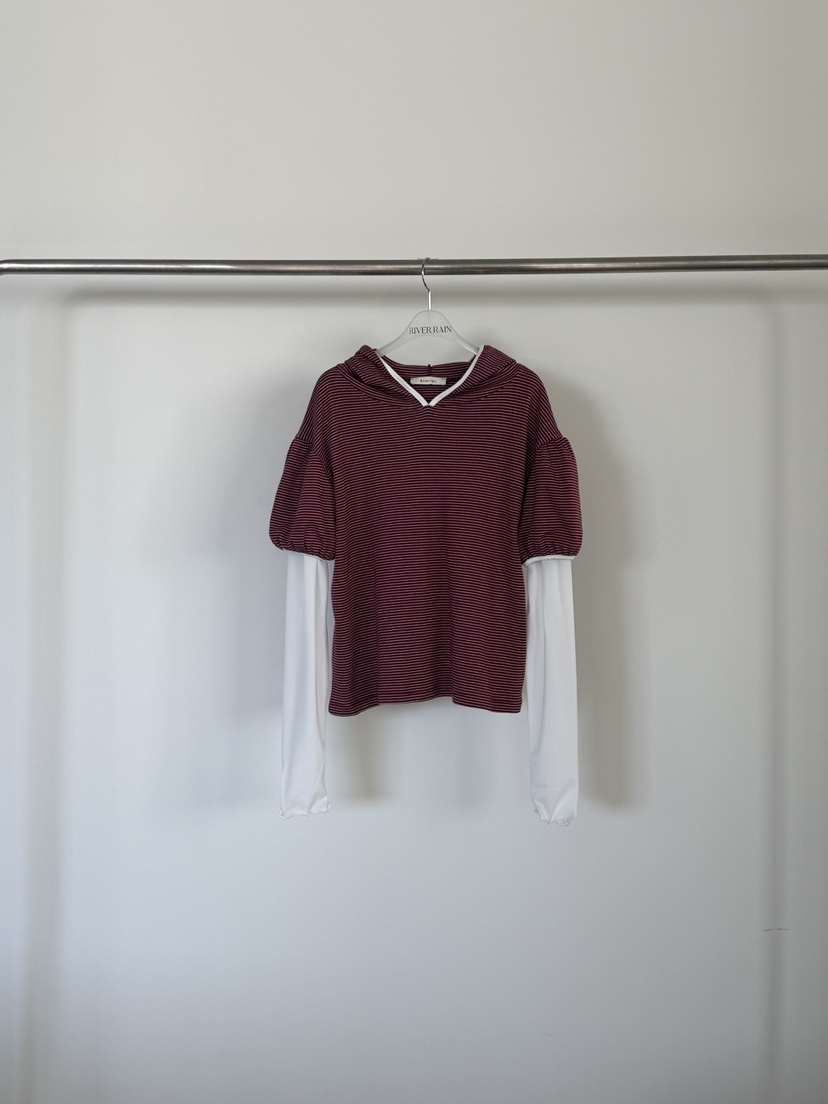 RIVER RAIN韓國代購女士新品熱賣26春夏時尚休閑長袖T恤RIVER RAIN長袖T恤圖色2