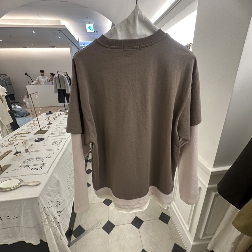 ETER韓國代購女士新品熱賣人氣真品推薦時尚長袖T恤假兩件eter/VERSO長袖T恤