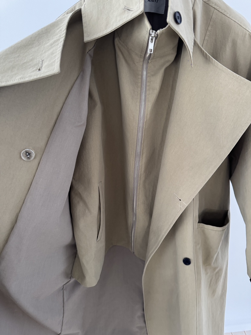 MAINT東大門實拍女士新品人氣時尚職業26春夏熱賣長款風衣MAINT長款風衣