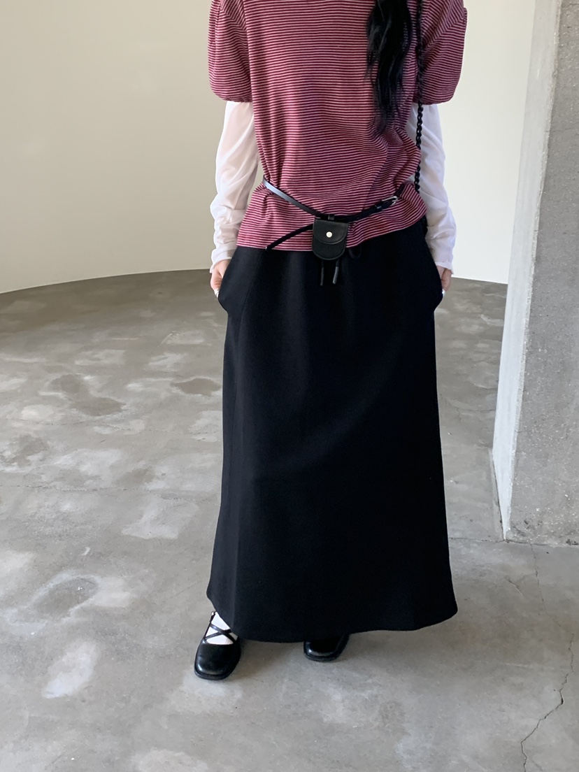 RIVER RAIN韓國代購女裝新品推薦熱賣職業時尚真品休閑長裙RIVER RAIN長裙