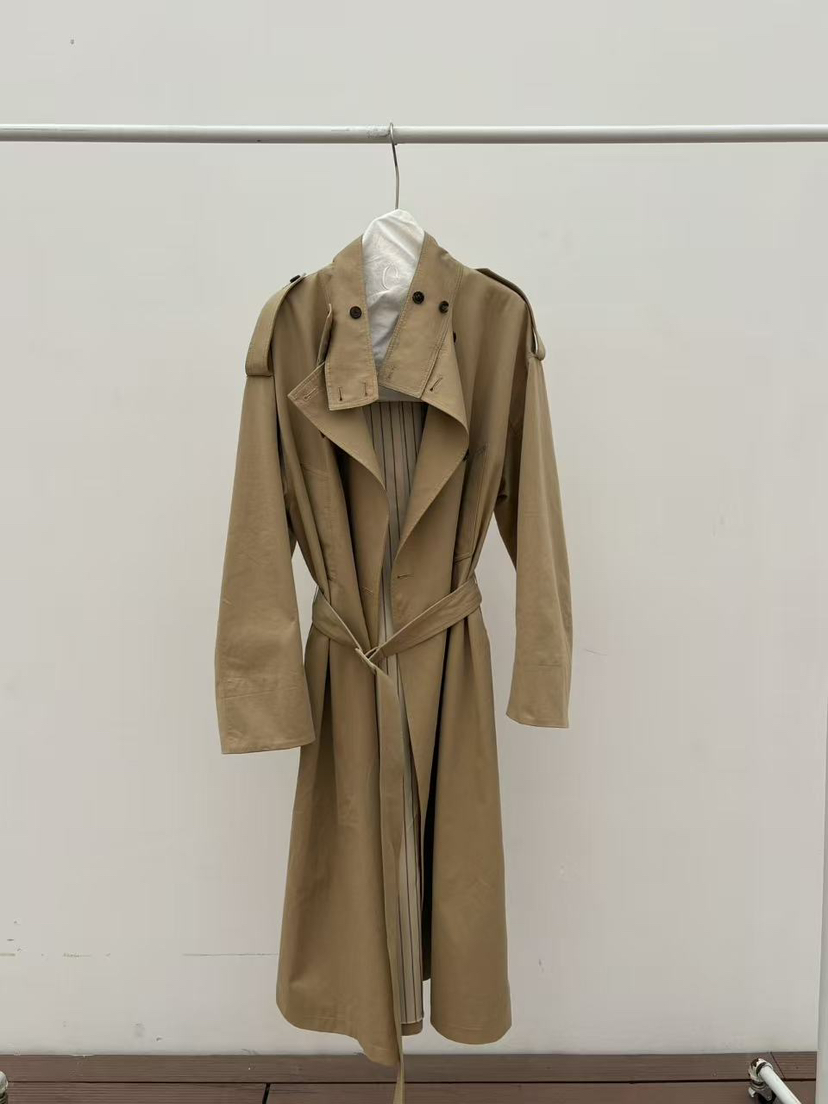 ETER韓國代購女裝新款26春夏時尚職業熱賣長款風衣含腰帶eter/VERSO長款風衣圖色1