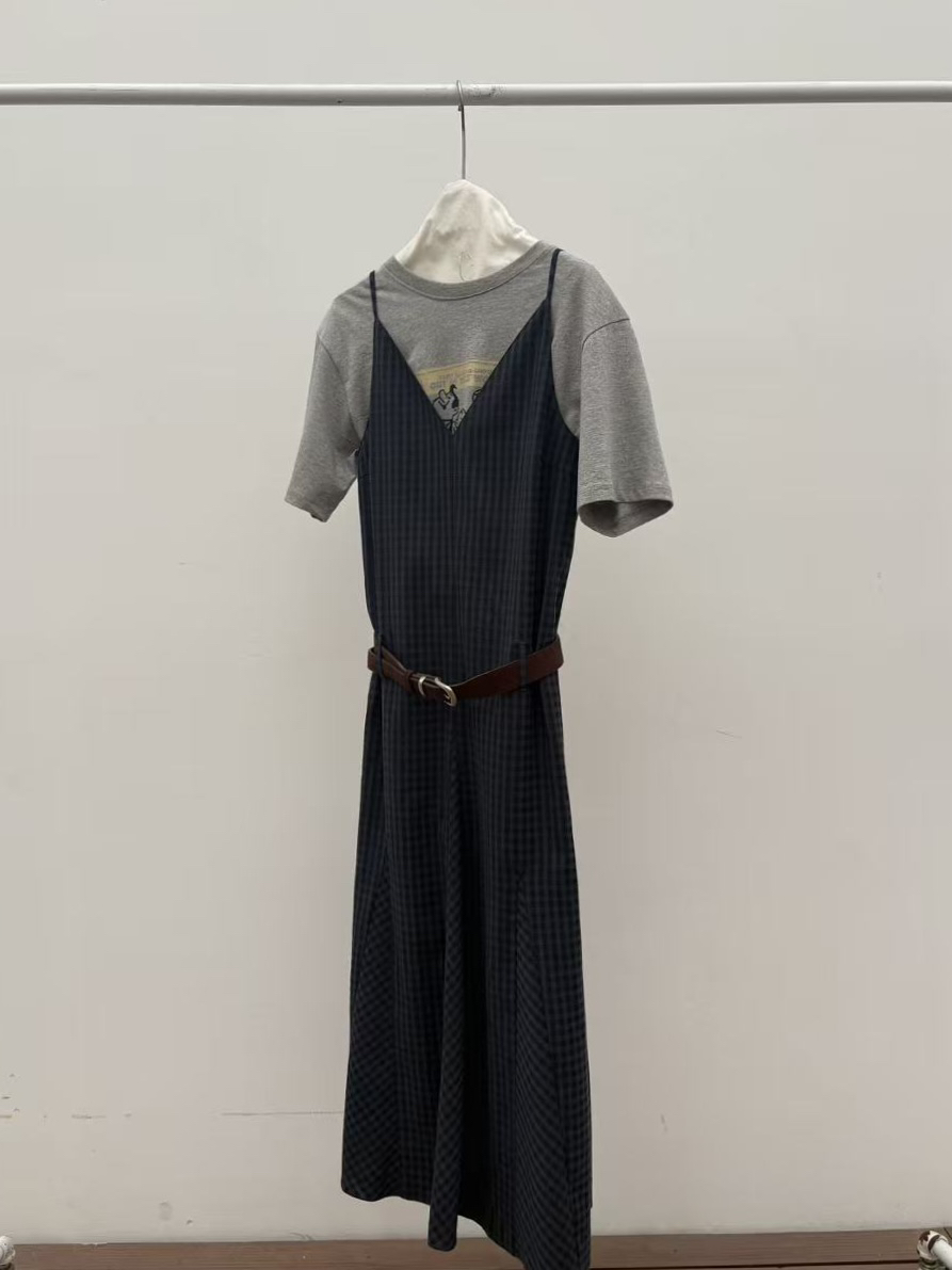 ETER韓國代購女裝新款真品時尚推薦人氣職業連衣裙不含腰帶eter/VERSO連衣裙圖色2深藍色