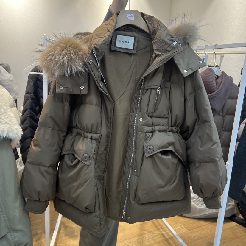 SIMPLE PARK/WMSTORY東大門實拍女裝新品休閑短款羽絨服口袋WMSTORY/SIMPLE PARK短款羽絨服圖色2