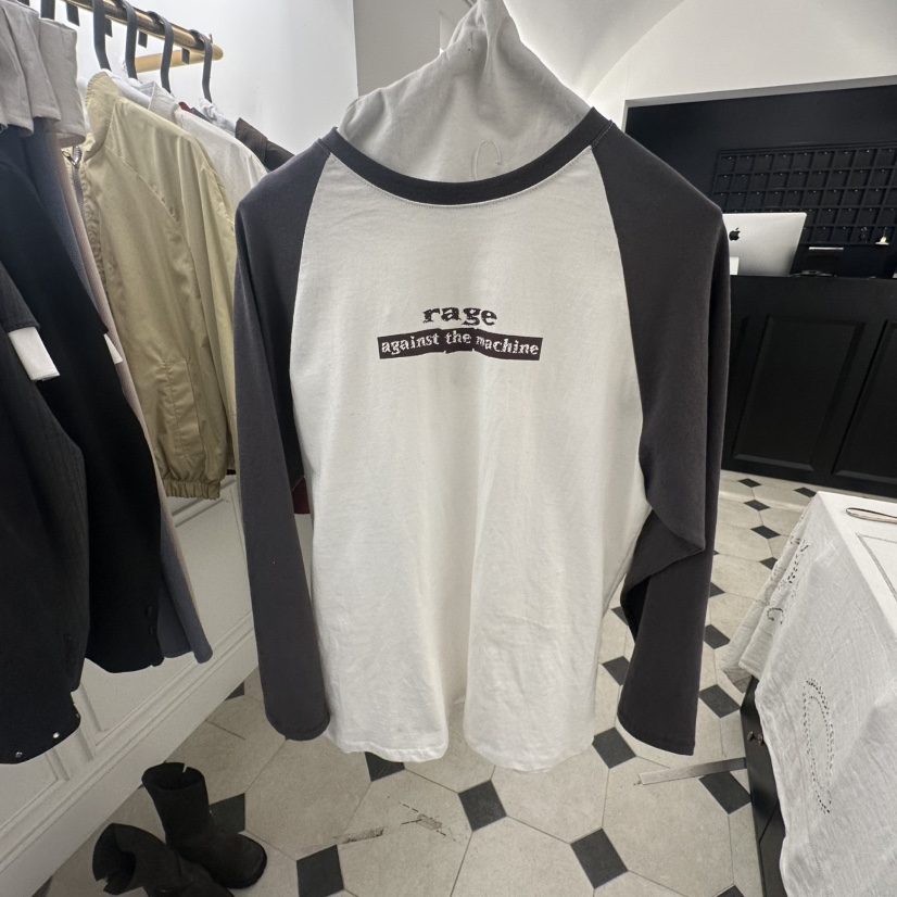 ETER韓國直郵女裝新款26春夏真品休閑人氣熱賣長袖T恤復古eter/VERSO長袖T恤圖色2