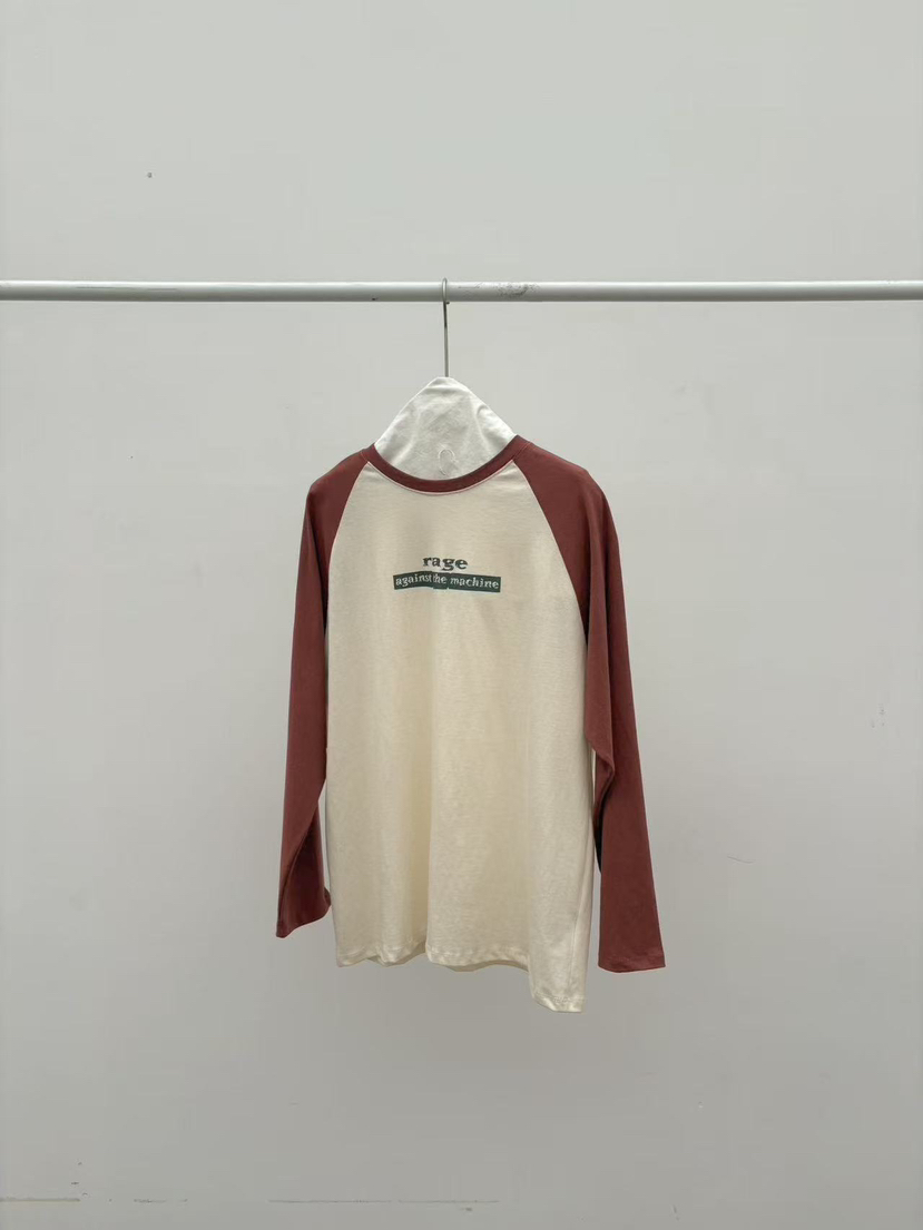 ETER韓國直郵女裝新款26春夏真品休閑人氣熱賣長袖T恤復古eter/VERSO長袖T恤圖色3