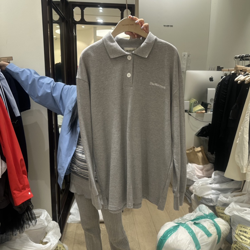 THEMORYPARK韓國代購女士新品職業人氣真品休閑時尚長袖T恤THE MORY PARK長袖T恤圖色2