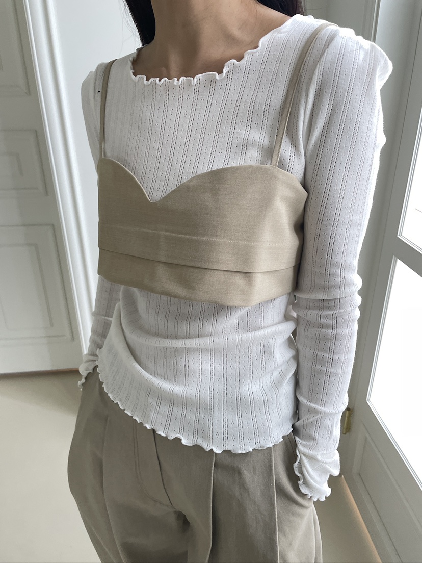 EDITION-P東大門實拍女裝新品熱賣時尚休閑職業吊帶背心EDITION/CHAHEE吊帶/背心