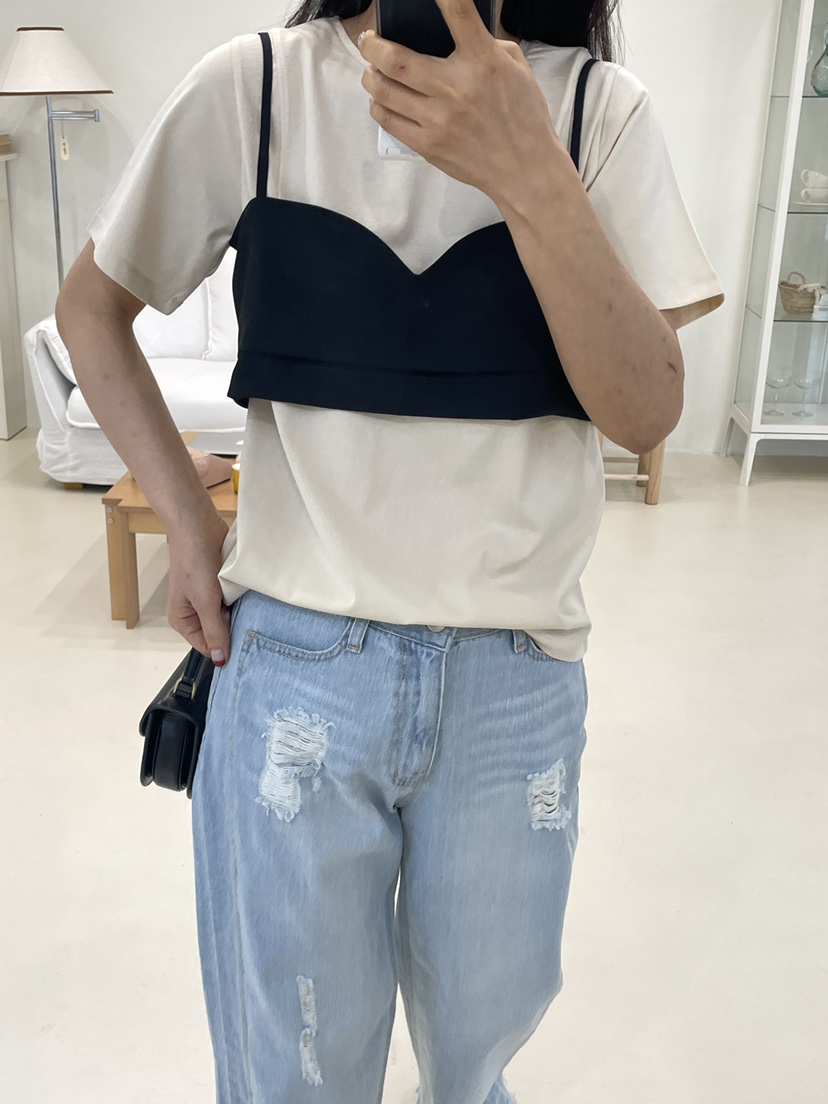 EDITION-P東大門實拍女裝新品熱賣時尚休閑職業吊帶背心EDITION/CHAHEE吊帶/背心