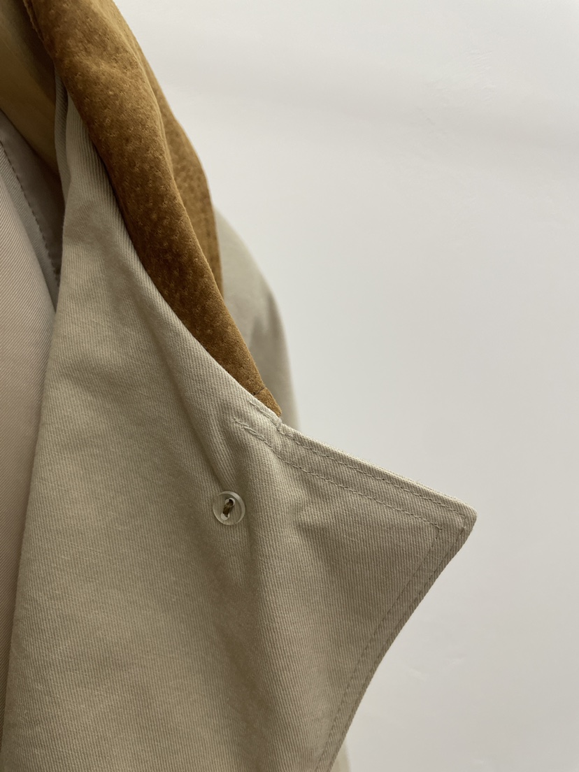 MOVENNE東大門直郵女裝新款26春季時尚長款風衣含腰帶絨面革MOVENNE長款風衣