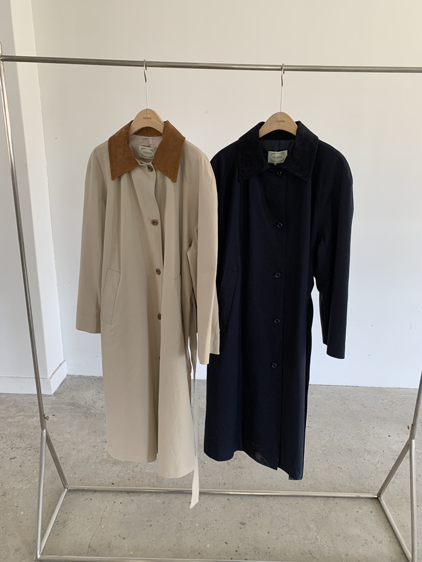 MOVENNE東大門直郵女裝新款26春季時尚長款風衣含腰帶絨面革MOVENNE長款風衣